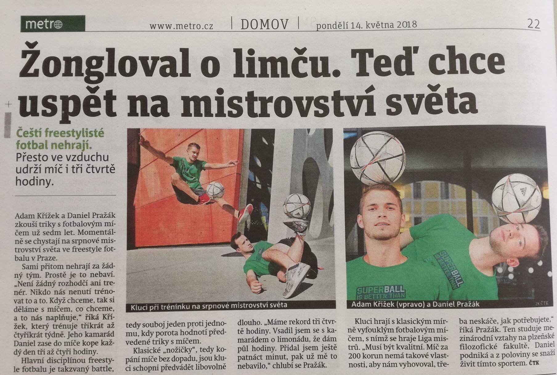 Daniel Pražák v Metru